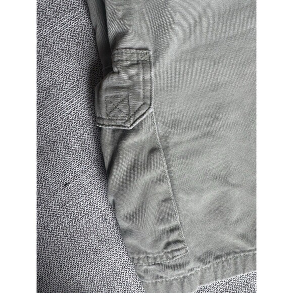 Carhartt Cargo Shorts Size 36 Loden Green B164LDN Canvas Workwear y2k Distressed - Picture 8 of 16